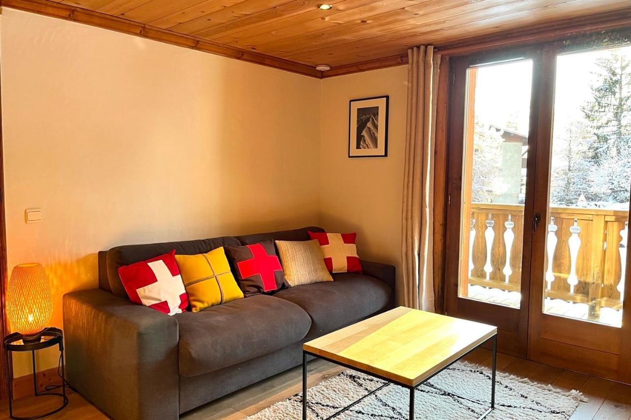 Chic And Cosy Apt With Balcony In Megève Екстериор снимка